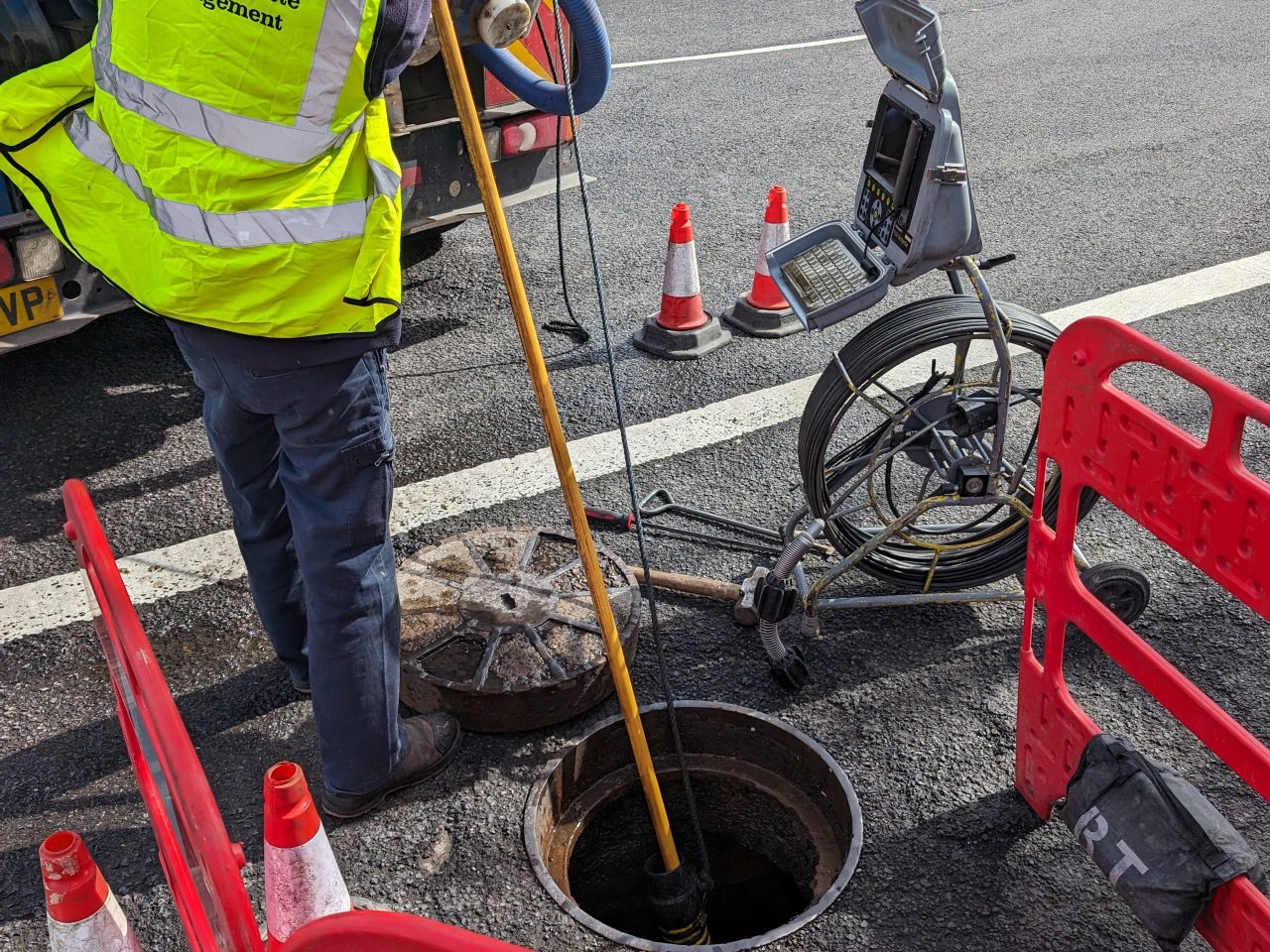 Clearing Gully Drains at Airbus